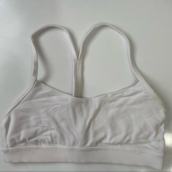 Lululemon Flow Y Sports Bra (White) - Picture 1 of 2